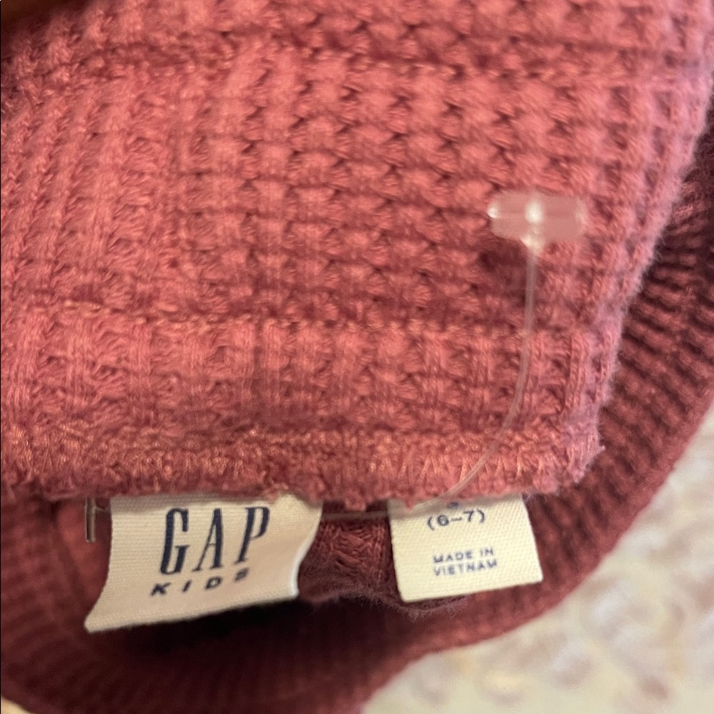 Kids Waffle Knit Pants in Pink - Picture 3 of 3